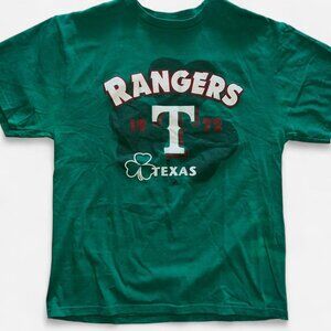 Texas Rangers T-Shirt Adult Size Large Saint Patrick’s Day MLB T Shirt